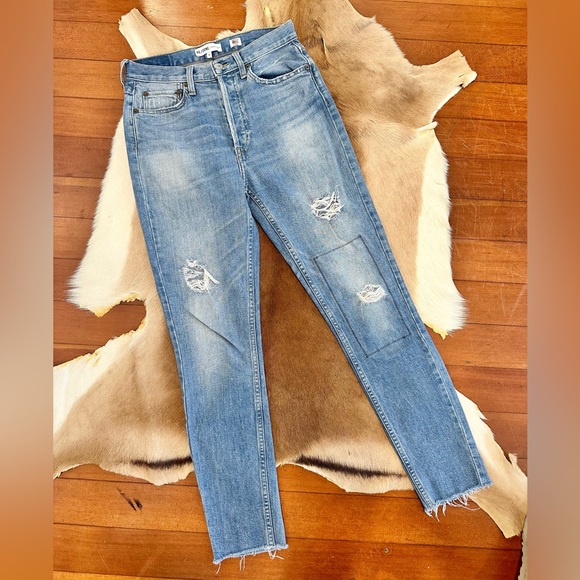 Re/Done Denim - RE/DONE High Rise Ankle Crop